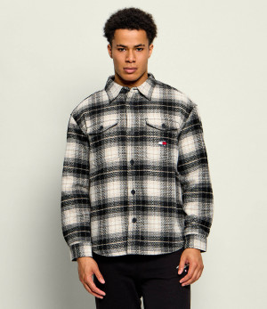 Tommy Jeans Kurtka Check | Oversize fit