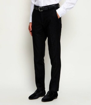 Karl Lagerfeld Spodnie chino | Tapered fit | z dodatkiem wełny