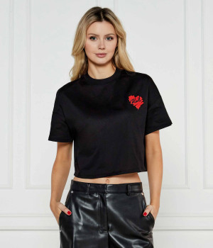 Karl Lagerfeld T-shirt Hearts | Cropped Fit