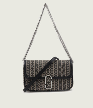 Marc Jacobs Torebka na ramię THE MONOGRAM J MARC MINI | z dodatkiem skóry
