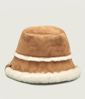 EMU Australia Dwustronny kapelusz Shearling | zamsz