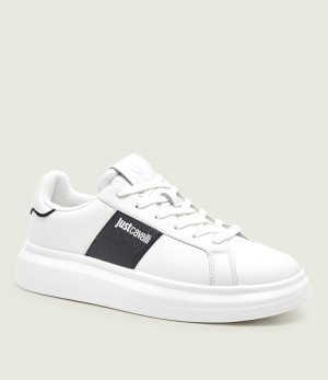 Just Cavalli Skórzane sneakersy Fondo Ursa Dis. 1