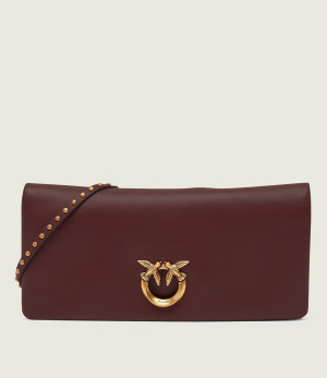 Pinko Skórzana listonoszka/kopertówka CLICK SOFT HORIZONTAL CLASSIC