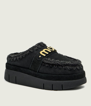 MOU Mule Bounce welt clog suede | z dodatkiem wełny | zamsz