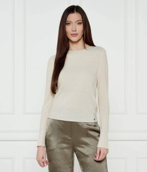 Marc Cain Wełniany sweter | Slim Fit