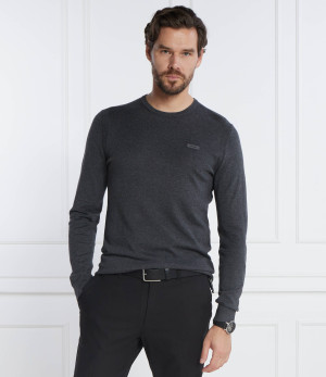 Calvin Klein Sweter SILK BLEND CN | Slim Fit | z dodatkiem jedwabiu