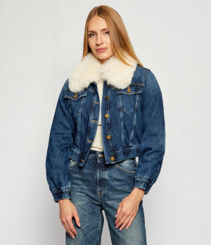 Pinko Jeansowa kurtka BEATO | Cropped Fit