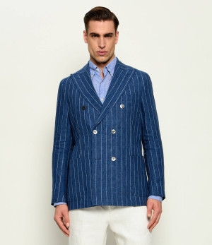 Oscar Jacobson Lniana marynarka Farris | Regular Fit