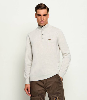 Aeronautica Militare Wełniany golf | Regular Fit