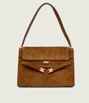 TORY BURCH Torebka na ramię Lee Radziwill | zamsz