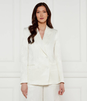 TWINSET Marynarka | Regular Fit | z dodatkiem lnu