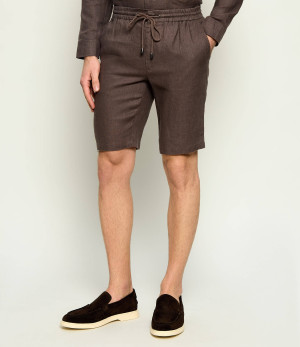 Sand Copenhagen Lniane szorty chino 1680 T - Jason S | Regular Fit