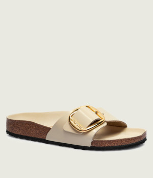 Birkenstock Skórzane klapki Madrid Big Buckle | narrow fit