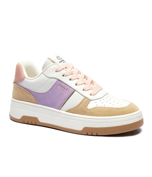 TWINSET Skórzane sneakersy | zamsz