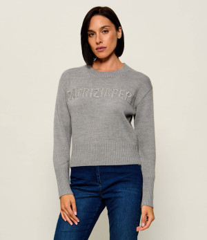 Patrizia Pepe Sweter | Regular Fit | z dodatkiem wełny