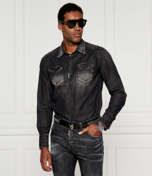 Dsquared2 Jeansowa koszula Classic Western | Regular Fit