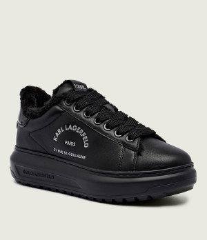 Karl Lagerfeld Skórzane sneakersy KAPRI LUG | shearling