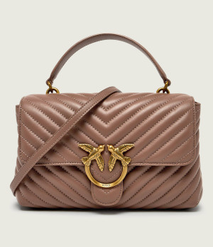 Pinko Skórzana torebka na ramię LOVE LADY PUFF CLASSIC