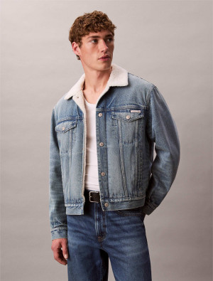 Calvin Klein Jeans Kurtka jeansowa 90S SHERPA TRUCKER | Regular Fit | shearling