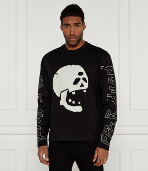 HUGO Longsleeve Dirabbilon_solid | Loose fit