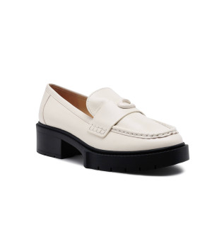 Coach Skórzane loafersy Leah
