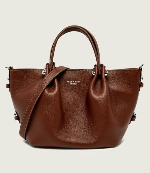 Weekend MaxMara Skórzany kuferek + saszetka Wkadritto