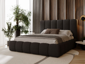 Polsterbett mit Bettkasten und Lattenrost 160x200 Imperial Schwarz