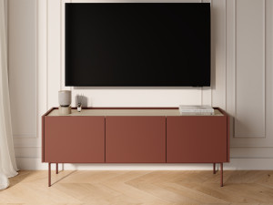 TV-Lowboard mit Türen Drevo Rot