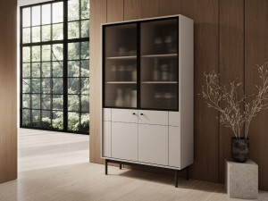 Vitrinenschrank Julio Cashmere