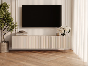TV-Lowboard mit Türen 150 cm Kioto Cashmere