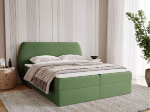 Boxspringbett mit Bettkasten 140x200 Bogota Grün