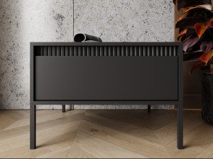 Couchtisch mit Stauraum Sorano Schwarz