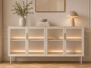 Kommode mit vier Türen Lumina Kaschmir