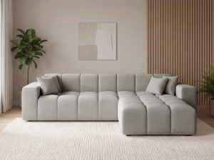Ecksofa L-Form Rechts Moderne Ecksofa Loopo Grau