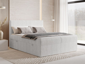 Boxspringbett mit Bettkasten 140X200 Brisa Grau