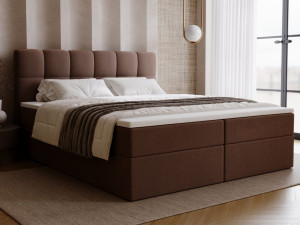 Boxspringbett mit Bettkasten 200x200 Maison Braun