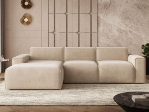 Ecksofa L-Form Links Lavia Beige