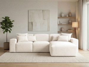 Ecksofa L-Form Rechts Moderne Ecksofa Leni Creme