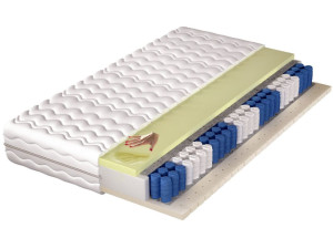 Taschenfederkernmatratze Pocket mit thermoelastischem und Latex Schaum Lusaro 160x200