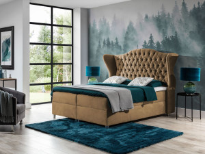 Boxspringbett mit Bettkasten 180x200 Kate Beige