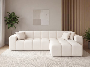 Ecksofa L-Form Rechts Moderne Ecksofa Loopo Creme