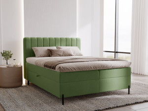 Boxspringbett mit Bettkasten 120x200 Primavera Grün