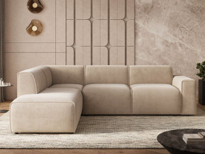 Ecksofa L-Form Links Eluno Beige