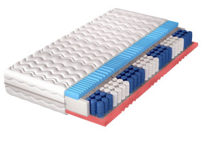 Taschenfederkernmatratze mit profiliertem Schaum Evion 160x200