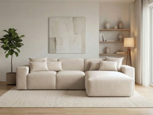 Ecksofa L-Form Rechts Moderne Ecksofa Leni Beige