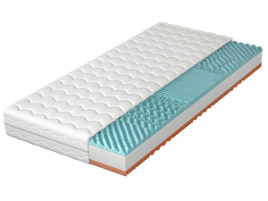 Schaumstoffmatratze mit 7 Härtezonen und profiliertem Schaumstoff Rovii 70x200