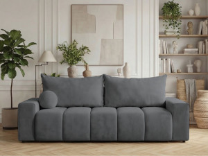 Schlafsofa mit Bettfunktion und Bettkasten Miro Dunkelgrau