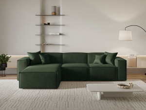 Ecksofa L-Form Links Arizona Grün