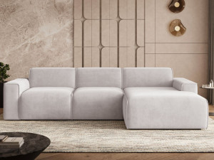 Ecksofa L-Form Rechts Lavia Grau