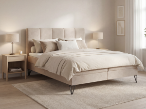 Boxspringbett mit Bettkasten 180x200 Vendi Beige